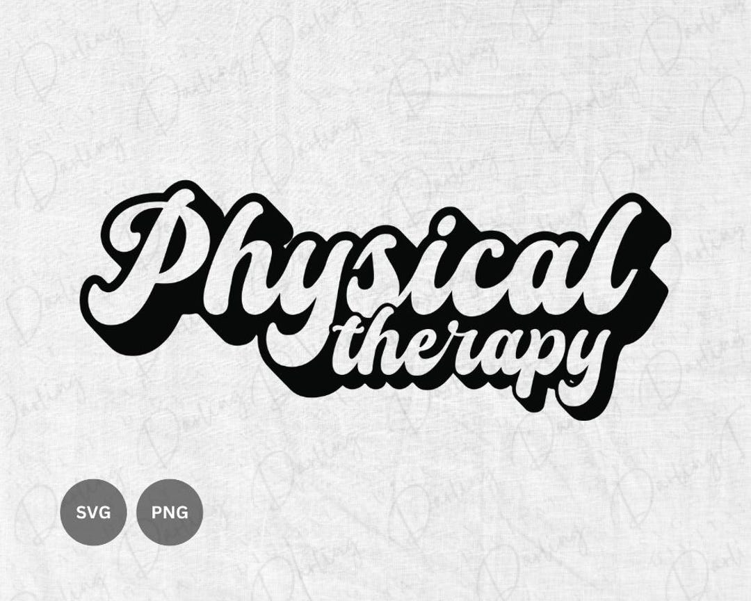 Retro Physical Therapy SVG PNG: Cricut Cut File - Etsy