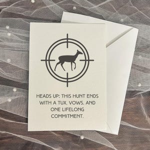 Groomsmen Proposal Card for Best Man and Groomsman, Custom Wedding Detail Card Funny Deer Hunting Huntsman Watercolor Notecard Bridal Party
