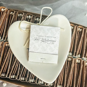 Custom Matchbooks for Bulk Wedding Favors, Matchboxes Personalized with Matches, Traditional Cursive Unique Reception Guest Favor