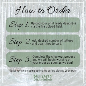 Fully Custom Tattoos for Bulk Wedding Favors Personalized Temporary Tattoos for Wedding Table Activities Unique Wedding Favors image 5