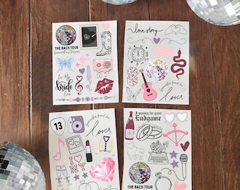 Custom Tattoo for She Found Her Lover Bachelorette Party Favors Bride Eras Personalized Tattoo Brides Bach Party Gift Bridal Shower Activity