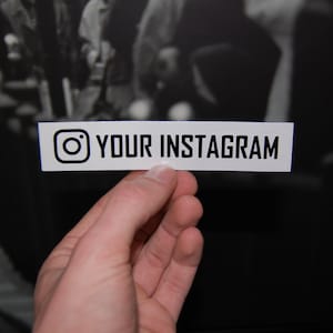 Sticker nominatif Instagram personnalisé Créez votre nom avec le logo pour voiture, moto, ordinateur portable et plus encore image 2