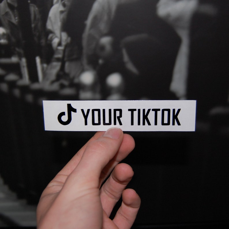 Custom TikTok Name Sticker Design your name with logo for car moto laptop and more imagem 2