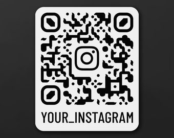 Custom Instagram QR code sticker | Personalized scannable Instagram sticker