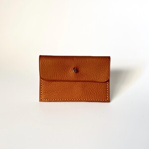 Porte carte / monnaie cuir marron
