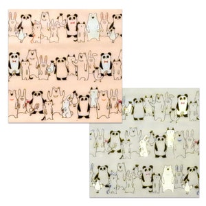 Cosmo Animal Friends Double Gauze Cotton Fabric by the Yard