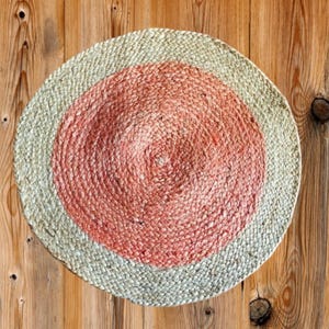 Handmade Round Jute Rug: Braided Home Decor