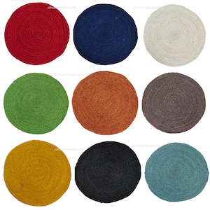 Hand Braided Jute Rug: Round Indoor Outdoor Rug - Custom Size