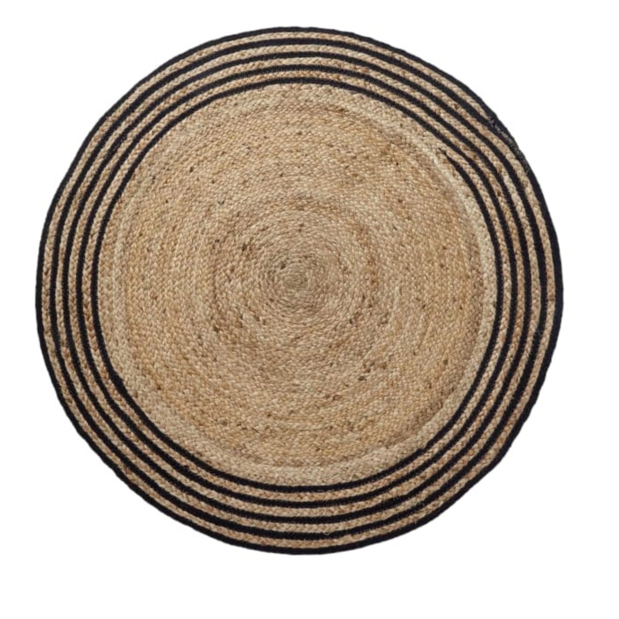 Handmade Round Jute Rug Circle Jute Area Rug Indian Bohemian Rag Rug