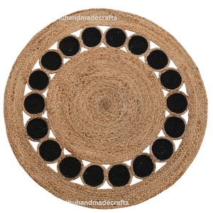 Handmade Round Jute Rug: Braided Home Decor