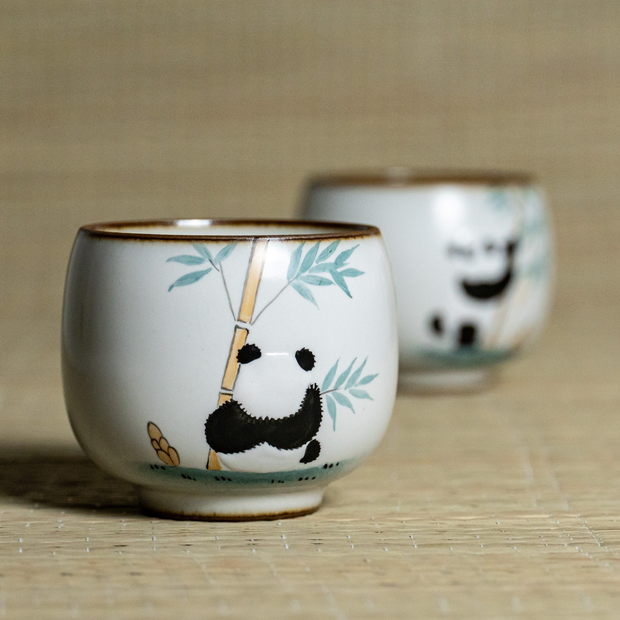 Kung Fu Panda Cup Sake Cup Panda Tea Cup Hand Painted Teacup Panda