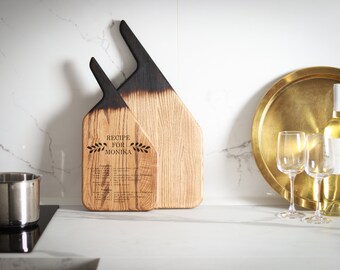 Personalized Cutting board, for slicing and serving by WoodZo. Engagement Gift, Gift For Couple, Wedding Gift, Housewarming gift