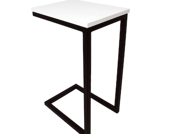 Industrial Metal Side Table | Modern Laptop & Couch Table