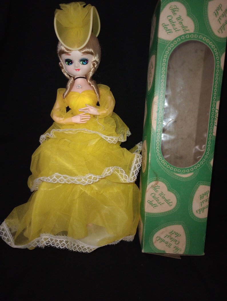 The World s Cutest Doll 12 Yellow Dress Hat In Original Box Etsy the-world-s-cutest-doll-12-yellow-dress-hat-in-original-box-etsy