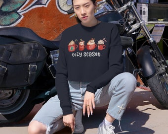 Sudadera corta de temporada acogedora para mujer Holiday