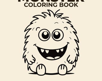 Monster Coloring Book | 455 Pages (Printable PDF)