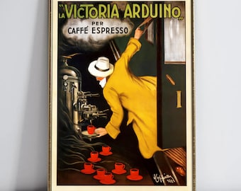 Leonetto Cappiello Victoria Arduino Coffee Poster Art Deco Italian