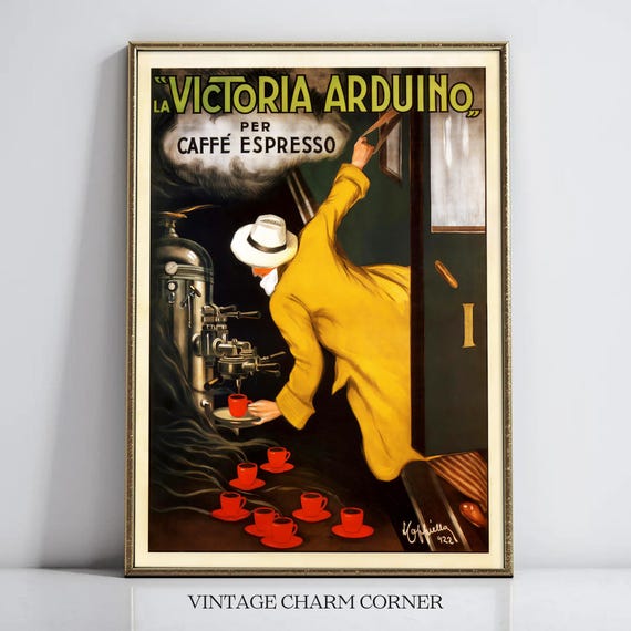 Leonetto Cappiello Victoria Arduino Coffee Poster Art Deco Italian