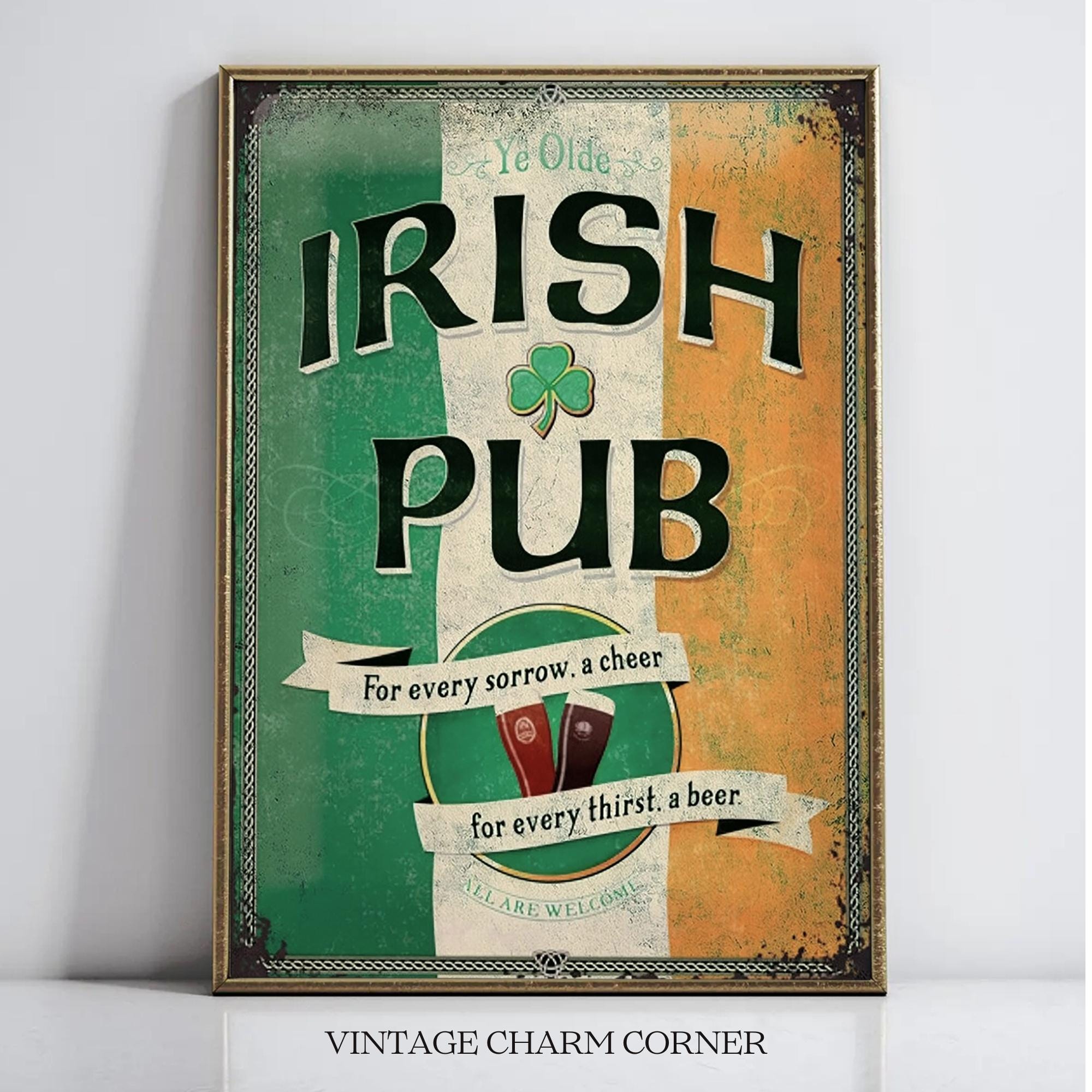 Insegna In Latta Retrò Per Amanti Della Birra – 20x30 Cm, Cartello Divertente Da Pub