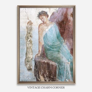 Pompeii Villa Imperiale Daedalus And Icarus Ancient Roman Fresco Digital Download Printable Wall Art For Classical Or Vintage Home Decor