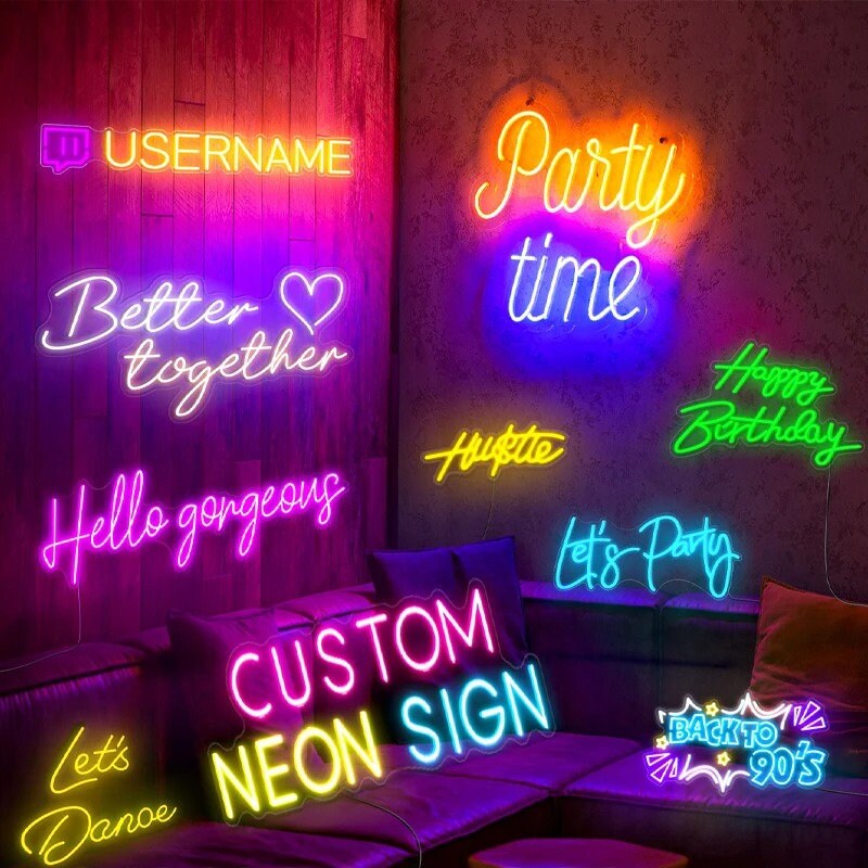 Neon 3D beleuchtetes LED-Schild an der Wand - SKATEBOARD 75 cm