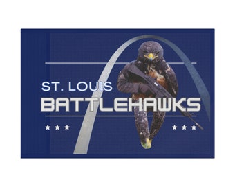 St. Louis Battlehawks Flag, Battlehawks Gear, Battlehawks Accessories, STL Battlehawks
