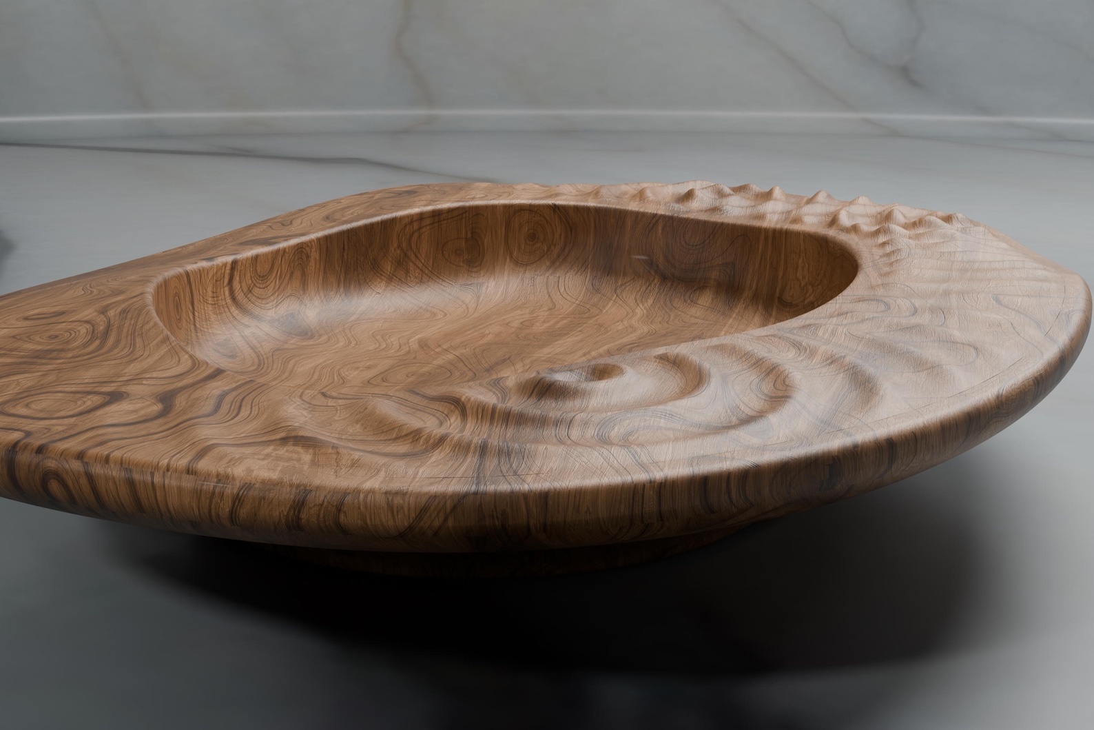 Ripple Bowl STL File: Water Drop Effect CNC Router Design (digital ...