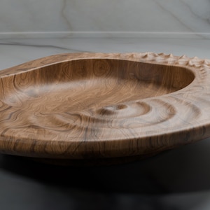 Ciotola ondulata organica - File STL CNC Router Designs / Effetto goccia d'acqua per ciotola in legno intagliata CNC - 01