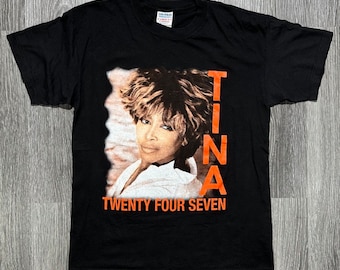 Tina Turner Twenty Four Seven 2000 Tour Vintage T Shirt Size L