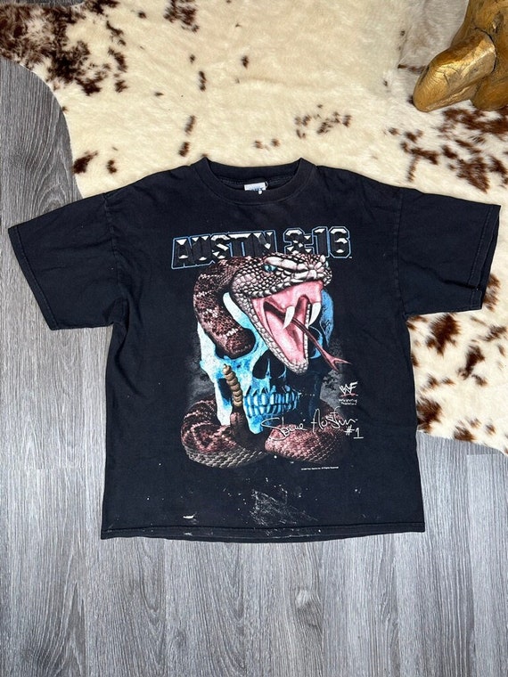 STONE COLD STEVE Austin 3:16 Rattlesnake 1999 Vintage Tee | Wwe