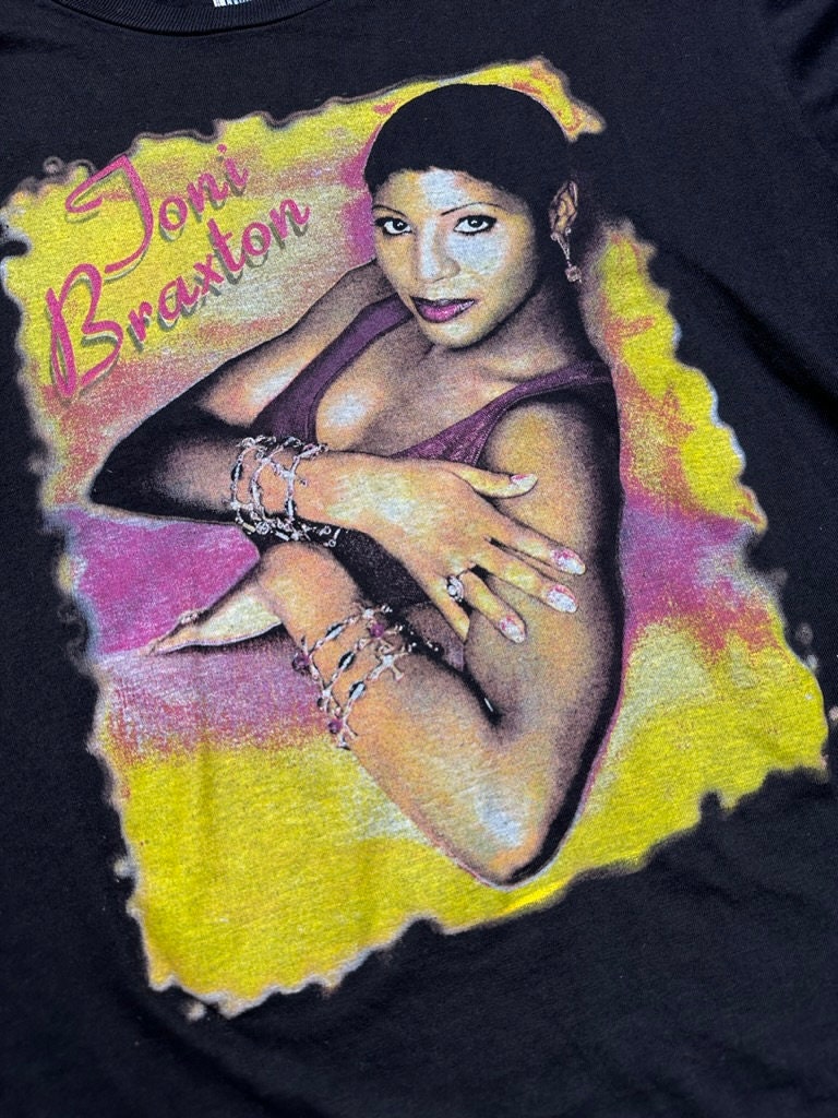 90s Hanes Toni Braxton Kenny G Tシャツ XL 黒 TONI BRAXTON X KENNY G 1996-1997 Vintage World Tour Tee | Secrets