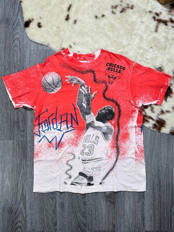 MICHAEL JORDAN MAGiC JOHNSON T's 90's Vintage AoP 