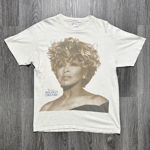 TINA TURNER WiLDEST DREAMS Big Face 1996 Vintage Tour Tee | Queen of Rock&#39;N&#39;Roll | RnB Music | Soul Music | Rock Music