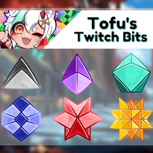 Tofu’s Bits (10 Colors) for T.I.T.S【 VTuber Asset 】 Vtubing | Live2D | VTube Studio | Item | Bits | Twitch | Stream | Streamer