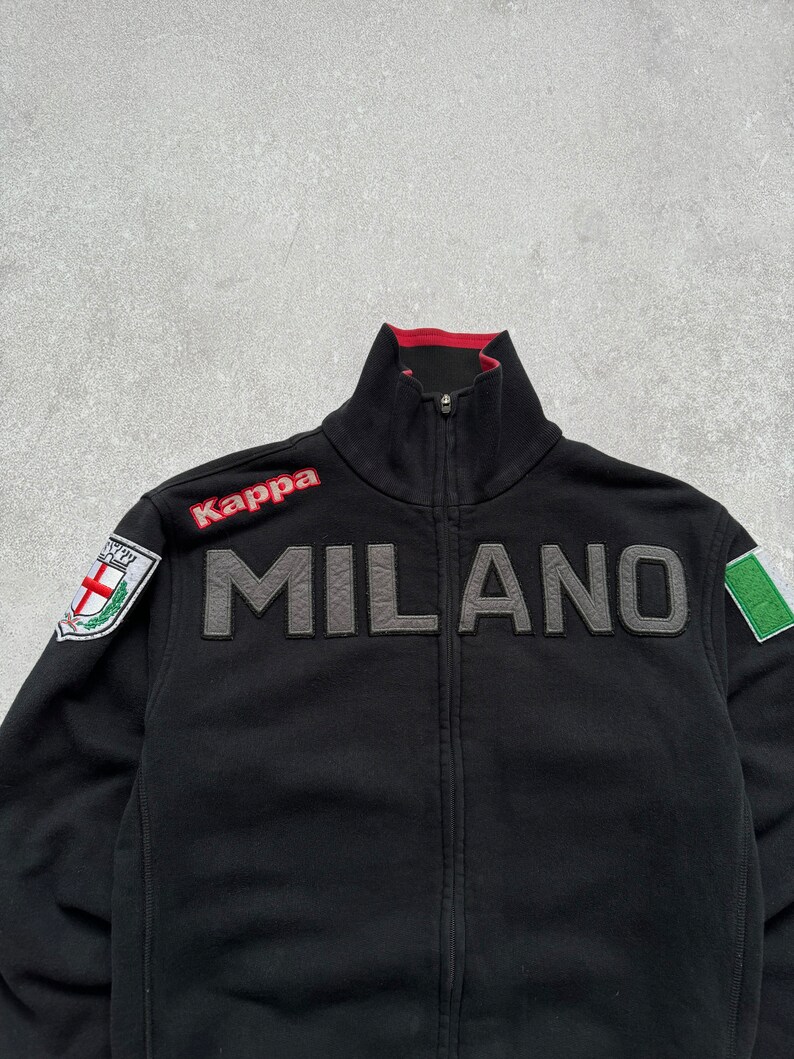 Vintage Kappa Milano Italy Zip Track Sweatshirt Y2K image 4