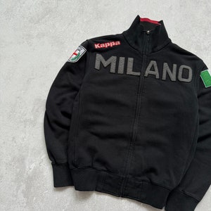 Vintage Kappa Milano Italy Zip Track Sweatshirt Y2K image 2