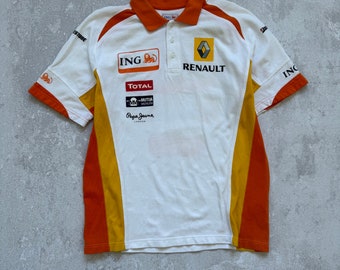 T-shirt vintage Renault F1 Team Racing Polo