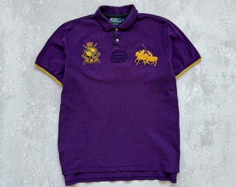 Polo Ralph Lauren vintage pour homme avec grand logo