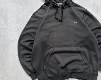 Vintage Nike 00s Hoodie Faded Washed Color Y2K Destroyed - Etsy