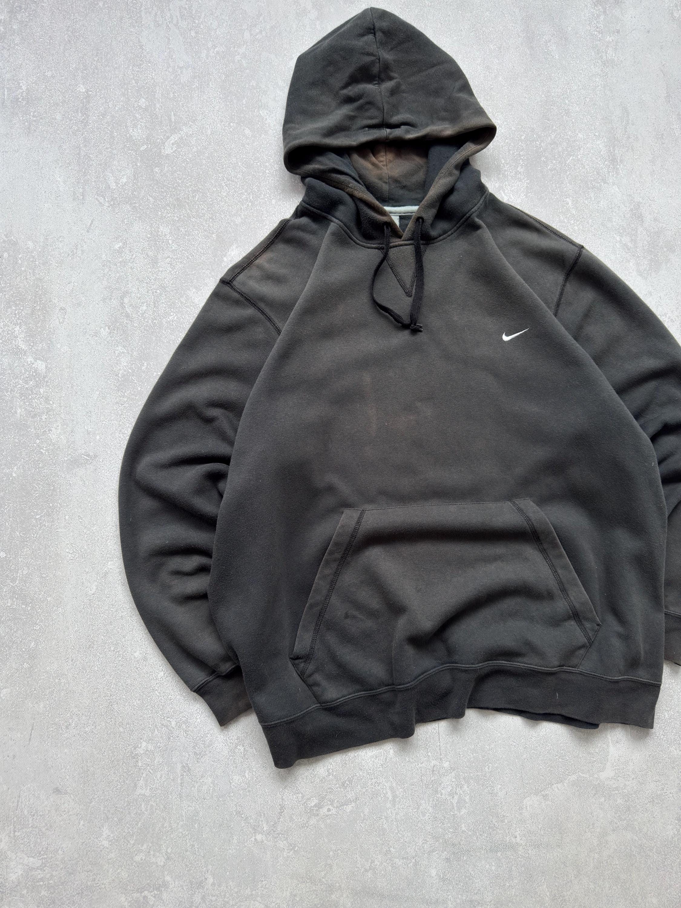 トップス Nike hoodie vintage 00s Vintage 2000s Nike Embroidered Swoosh Basic Pullover Hoodie Men's