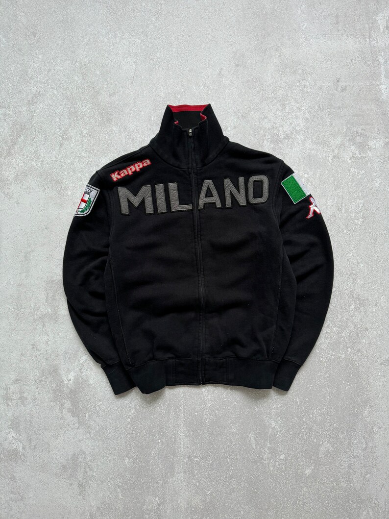 Vintage Kappa Milano Italy Zip Track Sweatshirt Y2K image 1