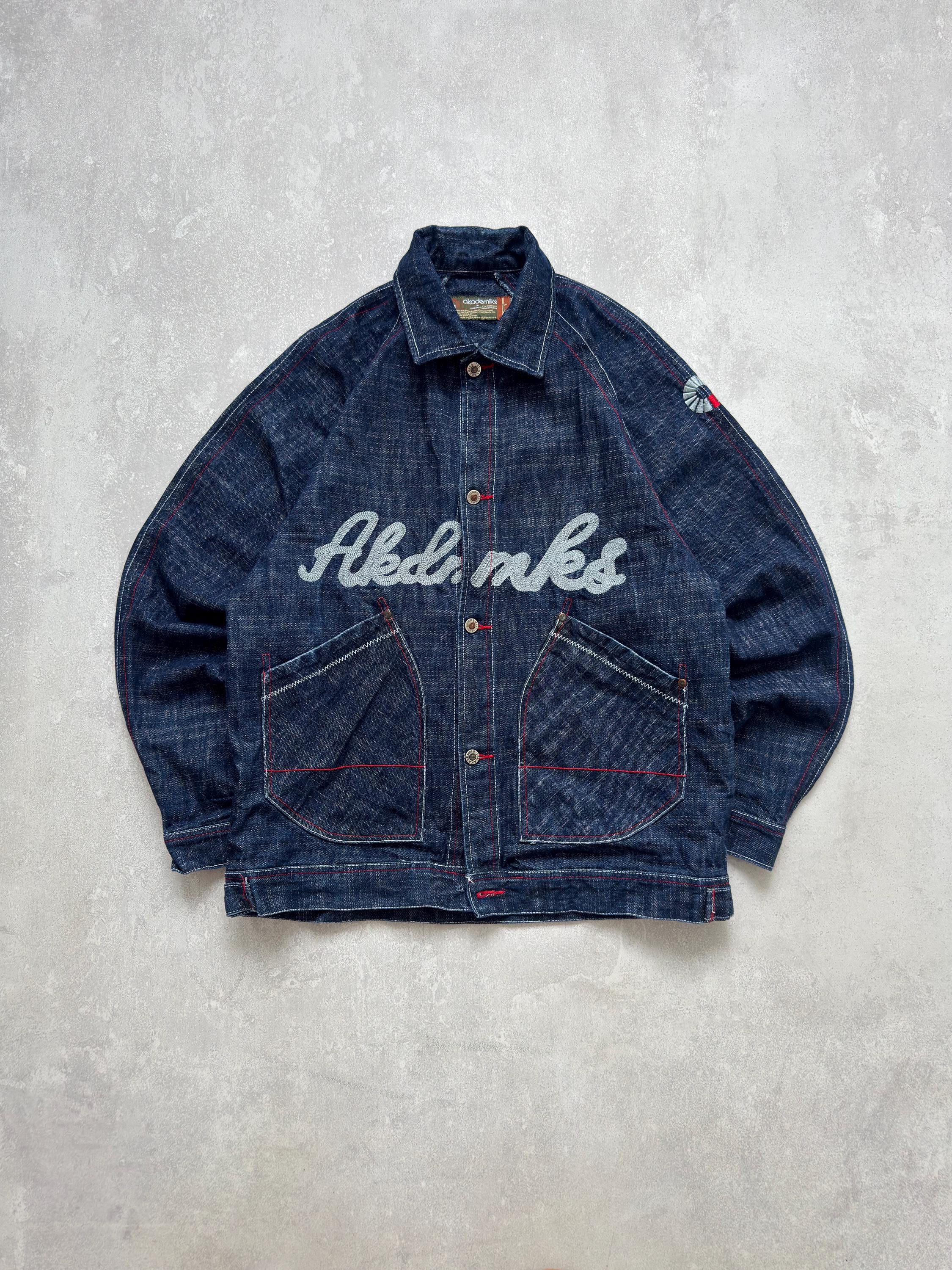 AKADEMIKS ジャケット Vintage Akademiks Denim Hip Hop Jacket Kanye 