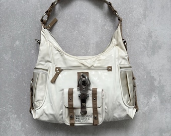 Vintage George Gina & Lucy Las Angelinas 2008 GGL Leather Bag Y2K Japanesse Style Avant Garde
