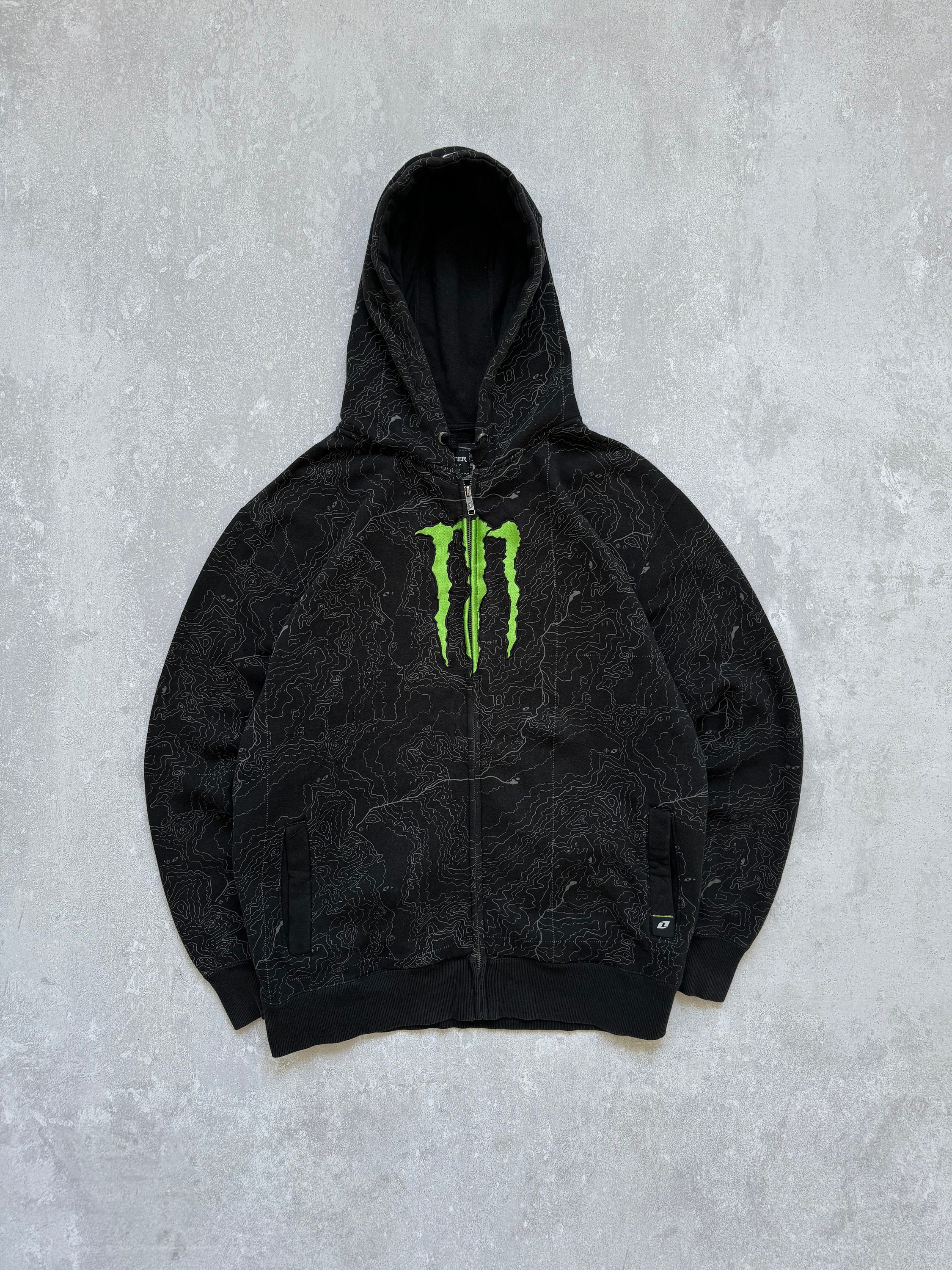 Vintage Monster Energy Racing Zip Hoodie Y2K Etsy