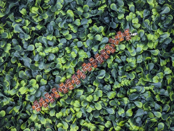 Amber and Sterling Silver Bracelet - image 1