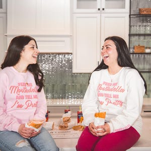 DM for local pick-up - Feed Me Mortadella and Tell Me I'm Pretty - Unisex Crewneck Sweatshirt