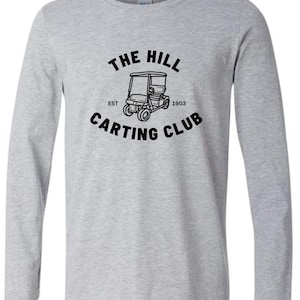 Dostępny do odbioru osobistego - The Hill Carting Club - Czarny, z pełnym logo - Koszulka unisex z długim rękawem i okrągłym dekoltem