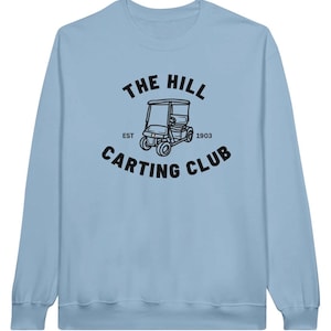 Dostępny do odbioru osobistego - The Hill Carting Club - Czarna bluza z pełnym logo - Unisex z okrągłym dekoltem