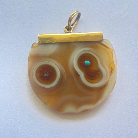 Vintage Moghul Pendant from Jaipur. Sun, moon, an… - image 3