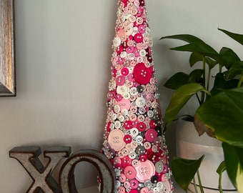 Button Tree Art, Blue Decor, Nursery Decor, Anniversary Gift, Custom ...